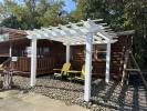 10x10 White Vinyl Traditional Pergola