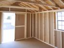 10x16 Front Entry Peak Storage Shed Interior