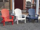 Red, White, & Blue Poly Lumber Heavy Duty Adirondack Chairs